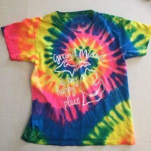 Grand Marais MI tie dye t shirt 100% cotton size 8